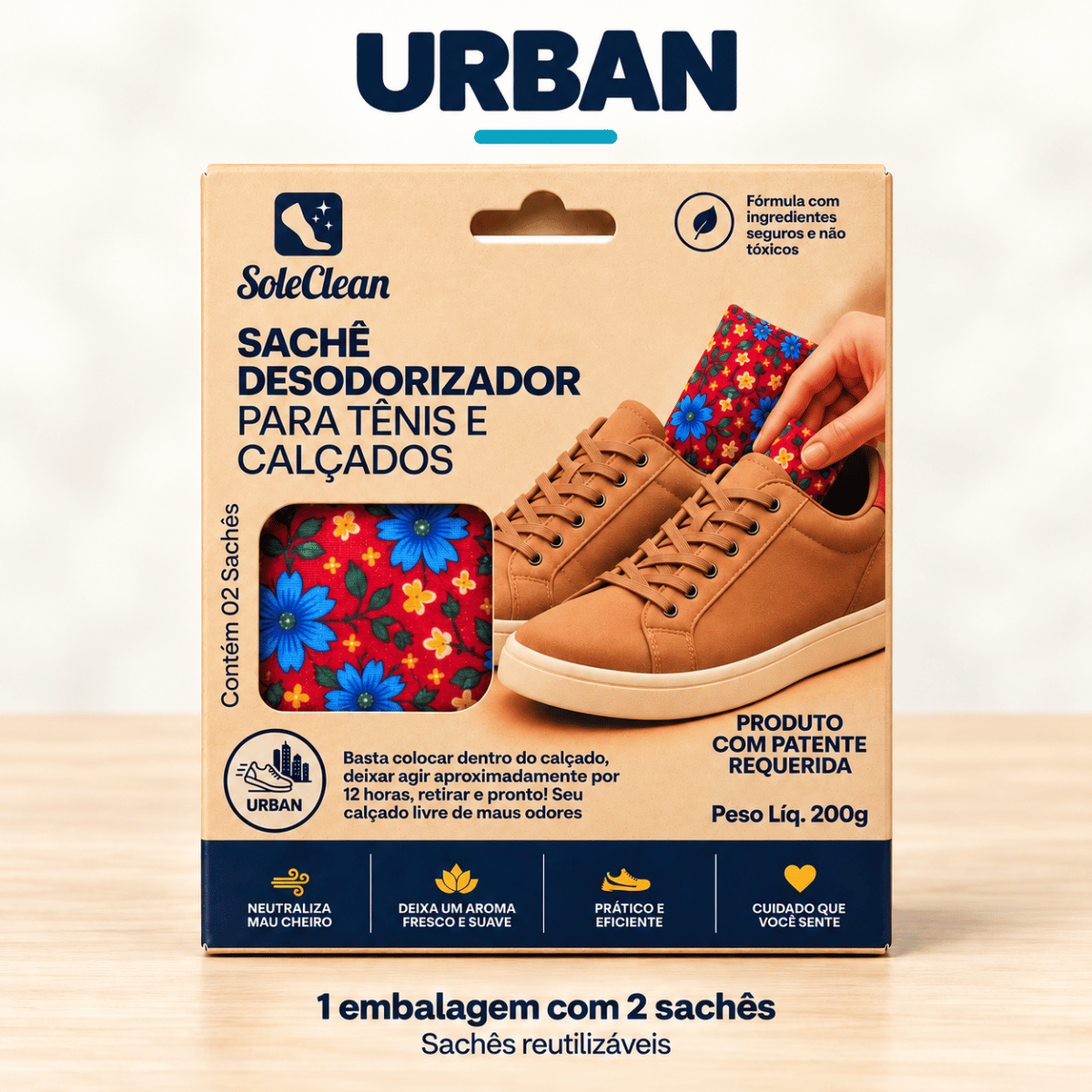 Embalagem SoleClean versão Urban